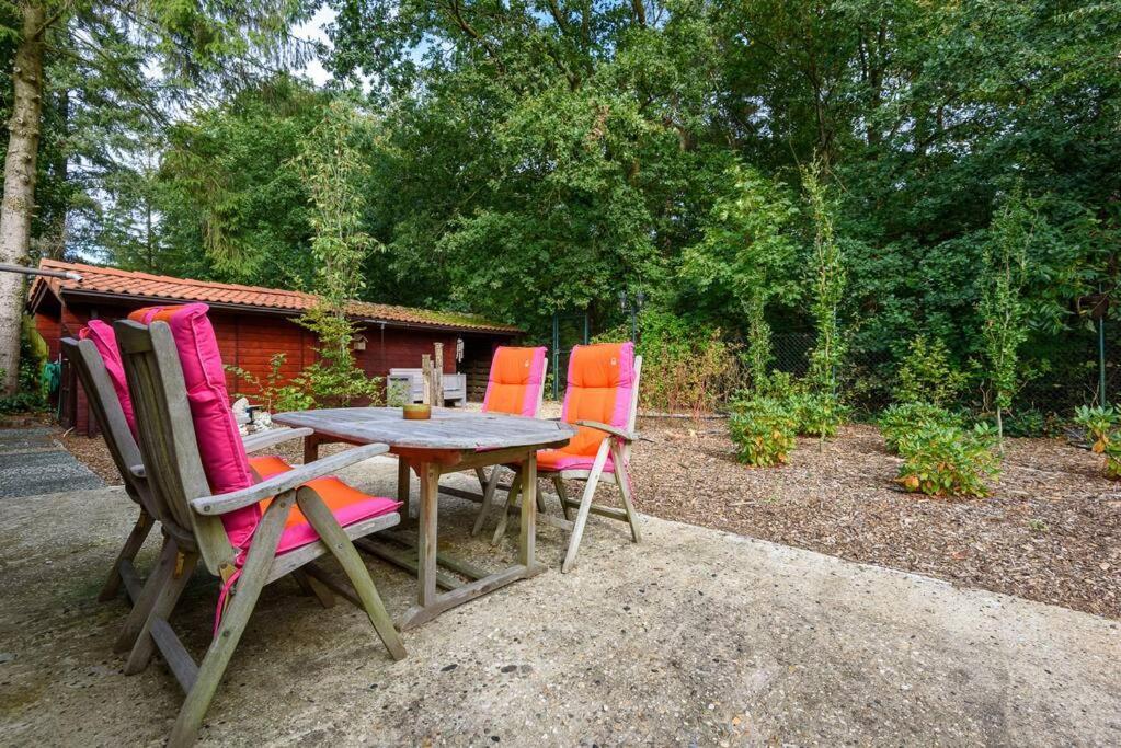 Spacious Wooden Cottage With Infra-Red Sauna At Veluwe Putten Exteriör bild