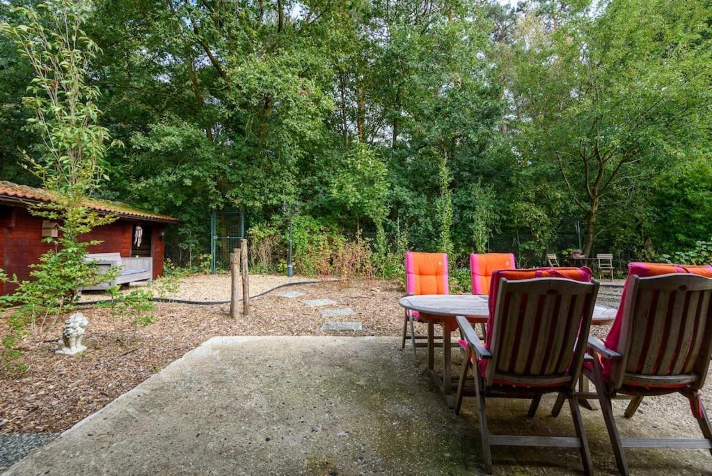 Spacious Wooden Cottage With Infra-Red Sauna At Veluwe Putten Exteriör bild