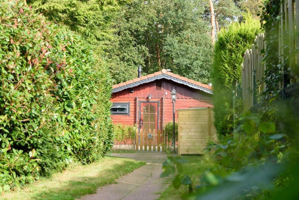 Spacious Wooden Cottage With Infra-Red Sauna At Veluwe Putten Exteriör bild